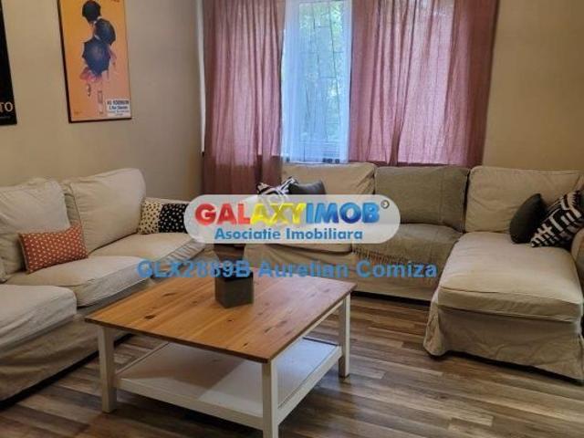 Apartament 2 camere Domenii/mobilat/utilat/parter