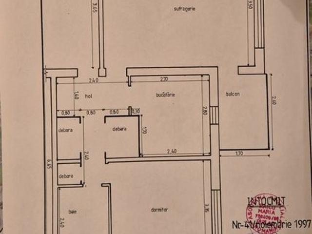 Apartament 2 camere, et 2, decomandat, 51m, Str Lirei, Barlad