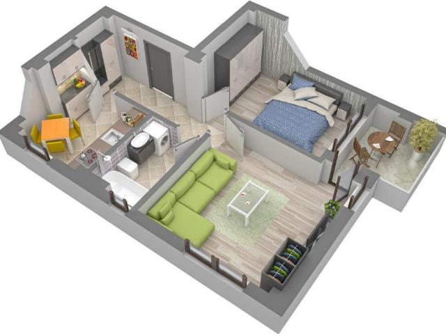 Apartament 2 camere Galata, 50 metri, etaj 2 Cod: 152975
