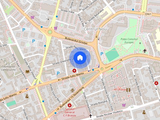 Apartament 2 camere in bloc nou din Tractorul loc de parcare