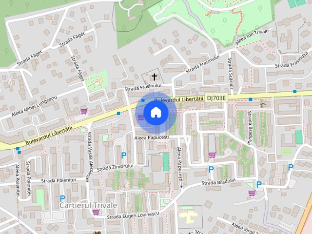 Apartament 2 camere,parcare,decomandat bloc 2024 Trivale