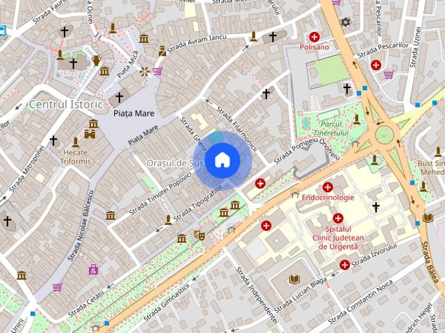 Apartament 2 camere 77mpu etaj 1 loc de parcare in Centrul Istoric