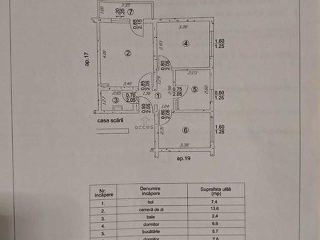 Apartament 3 Camere De vanzare!