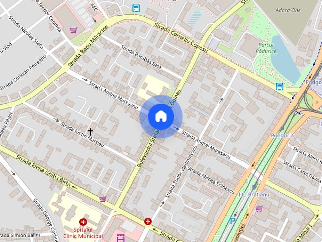 Apartament 3 camere decomandat, bloc nou, încălzire proprie pe gaz, Podgoria, et. 2