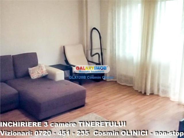 Apartament 3 camere Timpuri Noi Tineretului decomandat 70 mp metrou ap