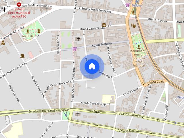 Apartament 3 camere, ultracentral, cladirea Catedralei Catolice