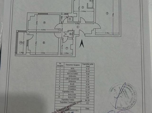 Apartament 3 camere zona Traian