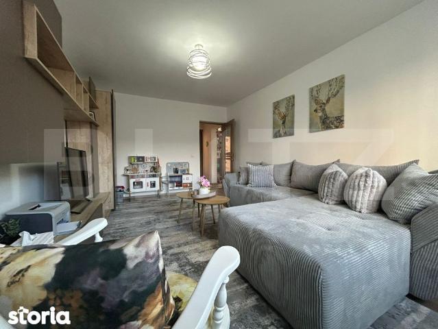 Apartament 3 camere, 71 mp, decomandat, parter – design modern