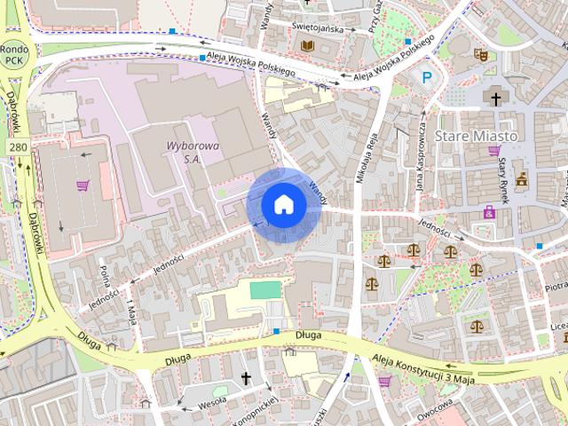 Apartament 3 pokoje Moniuszki miejsce parkingowe