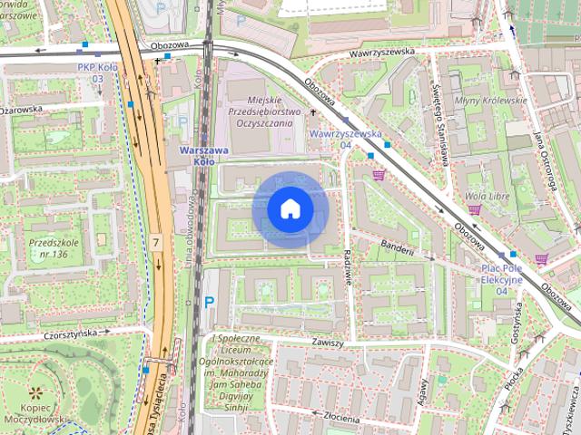 Apartament 48 m2, ul.Radziwie 5, klimatyzacja, 2 pokoje,metro,skm
