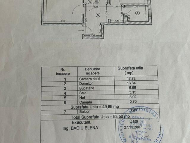 Apartament, 54 m²