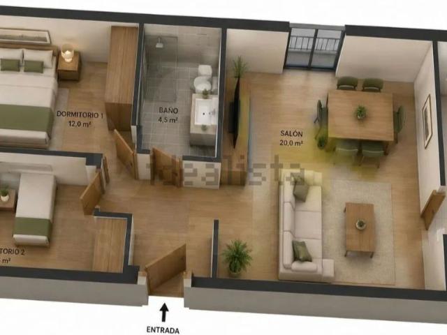 Apartamento 2 dormitorios 100 m2