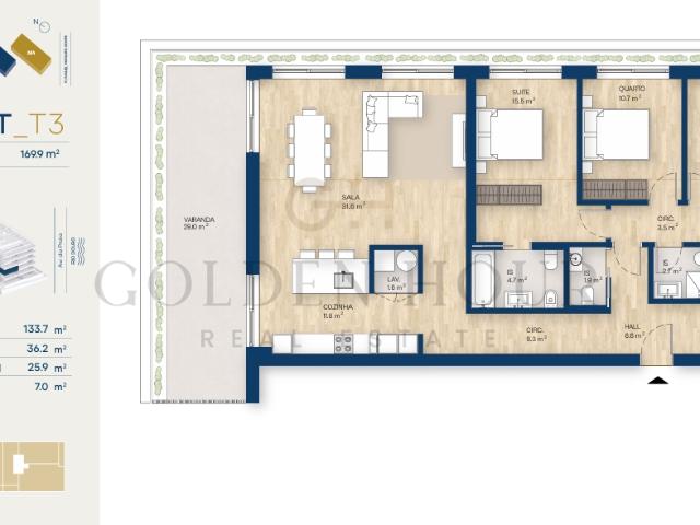 Apartamento T3, Canidelo, Vila Nova de Gaia | BPI Expresso Imobiliário