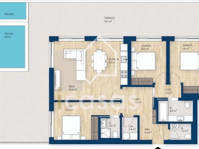 Apartamento T3, Canidelo, Vila Nova de Gaia | BPI Expresso Imobiliário