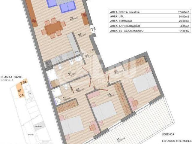 APARTAMENTO T3 CENTRO DE OVAR | 26064087781