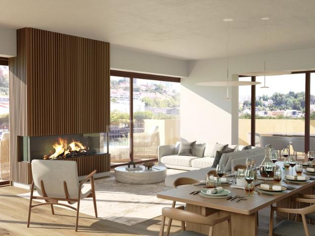 Apartamento T3 com área exterior, junto ao Rio Douro