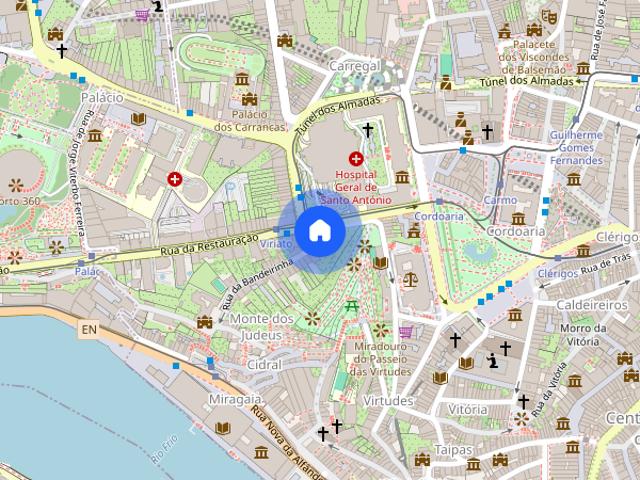 Apartamento T3 com jardim partilhado Porto centro