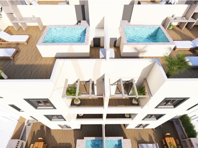 Apartamento T3 com terraço, jacuzzi e garagem em fase de construção
