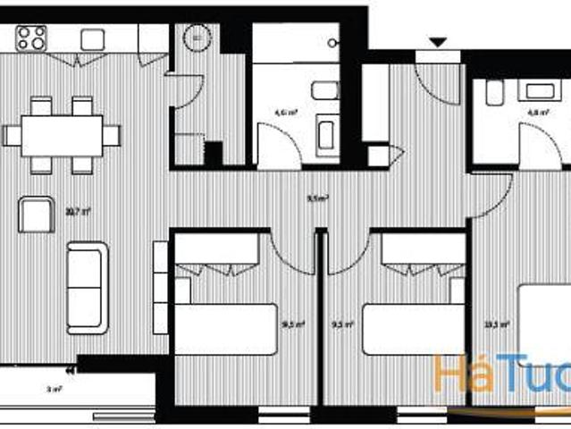 Apartamento T3 com Varanda e Garagem no Ouro Valley | 26064093370