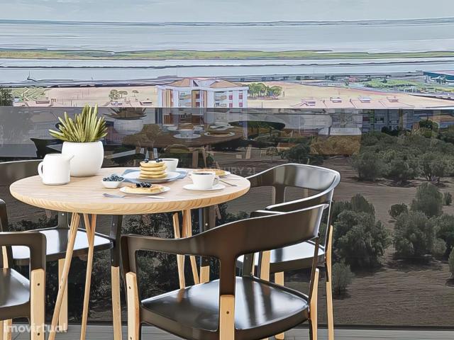 Apartamento T3 com vista rio em condomnio fechado Iria Rio Residence