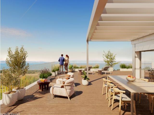 Apartamento T3 Duplex, Vista Tejo, em condominio privado