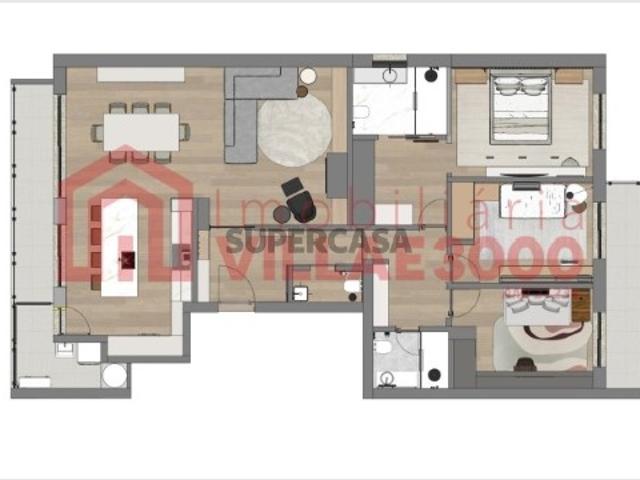Apartamento T3 em Peso da Régua e Godim