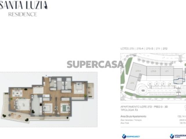 Apartamento T3 em Ranhados