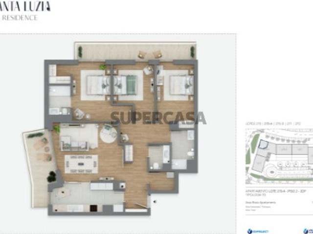 Apartamento T3 em Ranhados