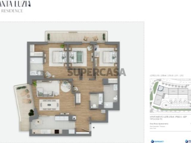 Apartamento T3 em Ranhados