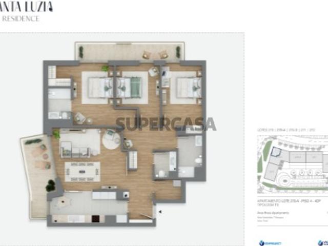 Apartamento T3 em Ranhados