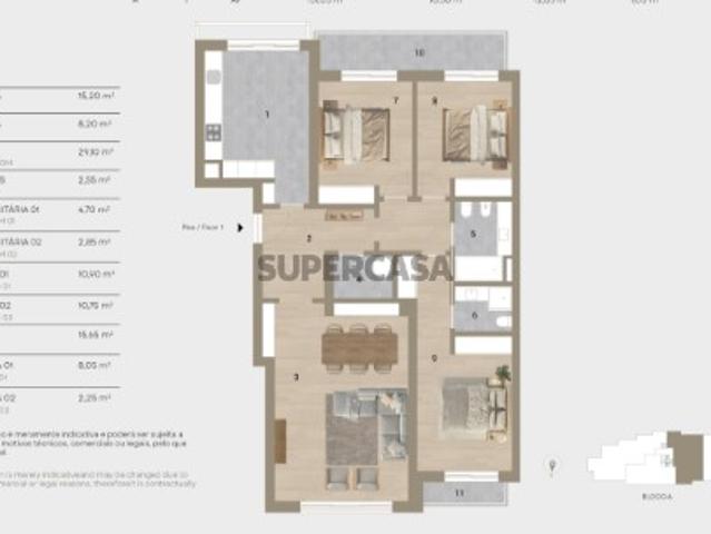 Apartamento T3 Lote 2 3º Esq