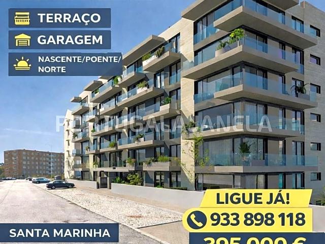 Apartamento T3 Novo com Terraço e 3 Frentes em Santa Marinha, Vila Nova de Gaia