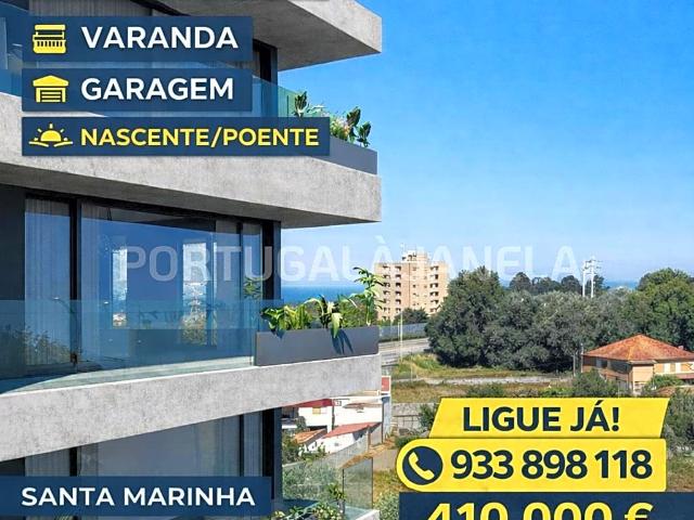 Apartamento T3 Novo com Varanda e 3 Frentes em Santa Marinha, Vila Nova de Gaia