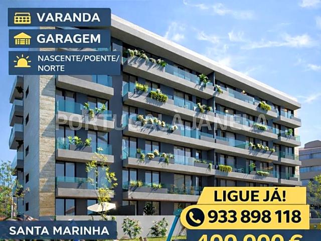 Apartamento T3 Novo com Varanda e 3 Frentes em Santa Marinha, Vila Nova de Gaia