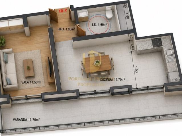 Apartamento T0+1 à venda em Altura, concelho de Castro Marim, Faro, Portugal