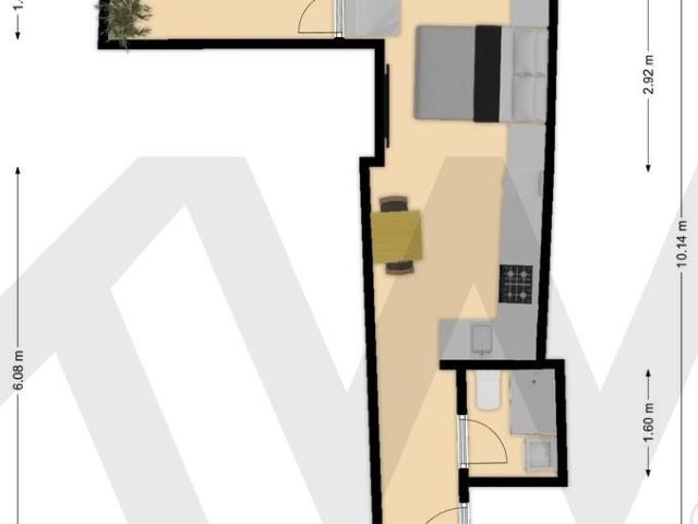 Apartamento T0 Totalmente Remodelado com Logradouro | Lapa | Lisboa