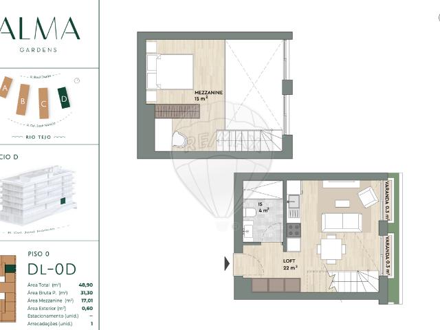 Apartamento T0, Algés, Linda a velha e Cruz Quebrada Dafundo, Oeiras | BPI Expresso Imobiliário