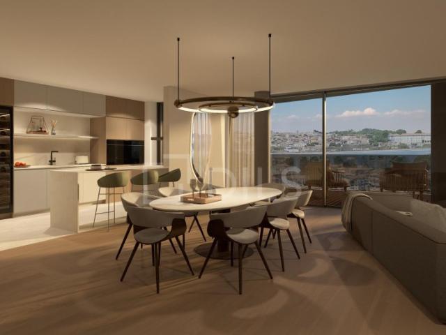 Apartamento T0 com varanda, em condomínio fechado, Vila Nova de Gaia