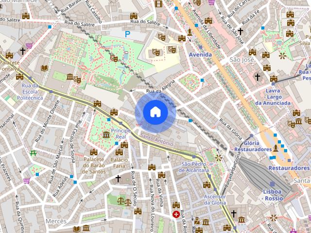 Apartamento T0 com vista mobilado e equipado Lisboa centro