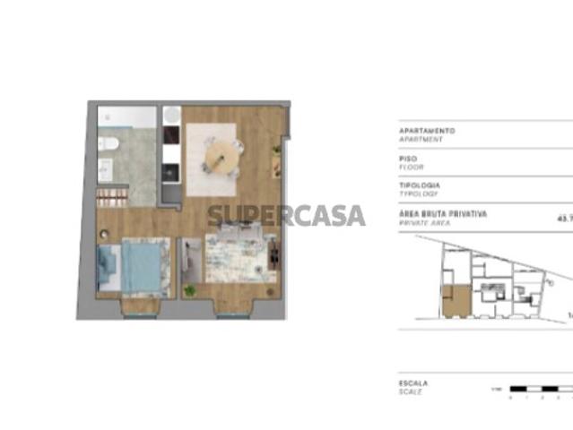 VENDIDO Apartamento T0 no centro da cidade da Figueira da Foz Coimbra Portugal