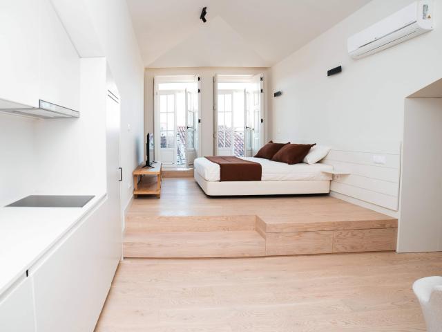 Apartamento T0 no centro histórico para arrendamento