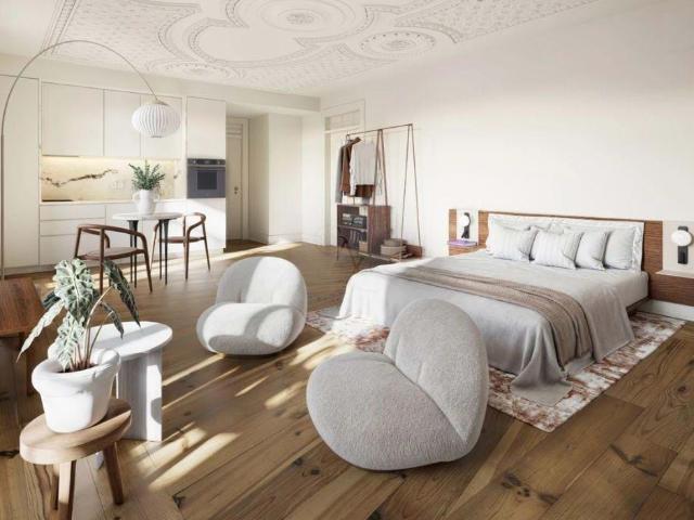 Apartamento T0 Novo, na Praça do Rossio, Lisboa
