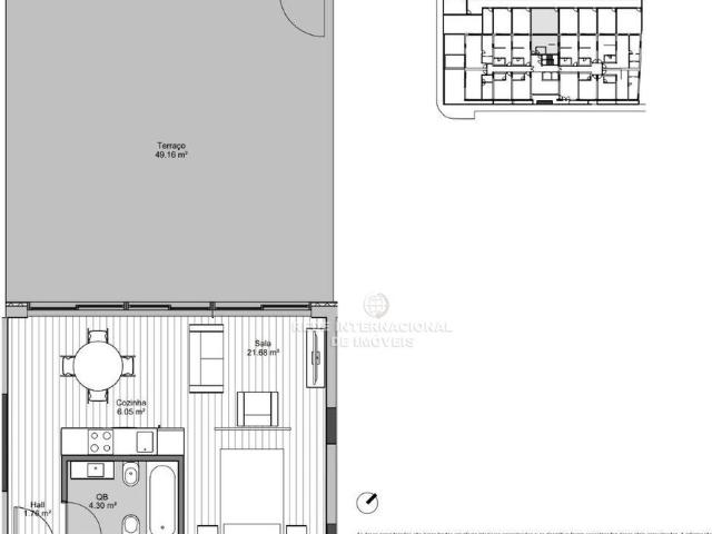 Apartamento T0 Novo com Terraço Matosinhos