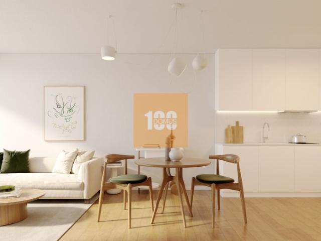 Apartamento T0 novo com varanda em Leça da Palmeira