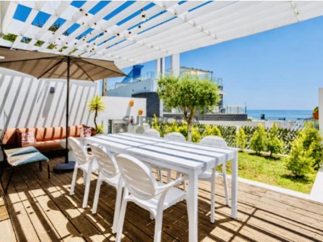 Apartamento T1+1 com jardim e vista para o mar no Condomínio Jardins do Mar, Sesimbra