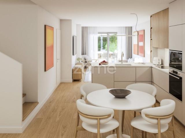 Apartamento T1+1 novo, com jardim, em Aldoar
