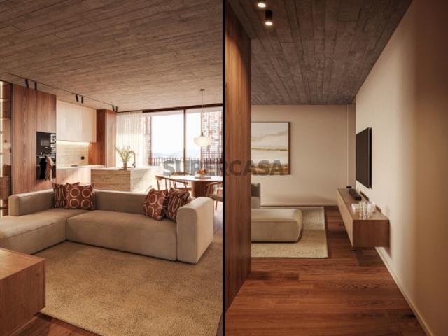 Apartamento T1+1 novo com logradouro em empreendimento de luxo no centro histórico de Braga