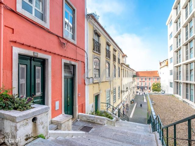 APARTAMENTO T1 + 1 NA ENCOSTA DO CASTELO COM VISTA DE RIO E CIDADE