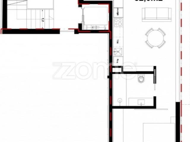 Apartamento T1, ao M ODU antigo Matadouro, Campanhã, Porto