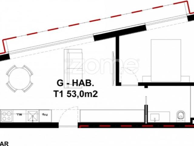 Apartamento T1, ao M ODU antigo Matadouro, Campanhã, Porto